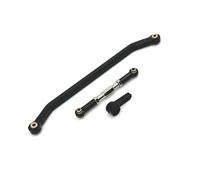QOAKSDY RC Car Upgrade Parts For MN For MN128 1/12 Rc Steering Link Rod Aluminum Alloy Stronger Linkage Tie Modified Parts(Black)