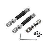 QOAKSDY RC Car Upgrade Parts For MN G500 For MN128 MN86 MN86S MN86K MN86KS 3pcs Metal Drive Shaft CVD Driveshaft 1/12 rc cars Upgrade Parts Accessories(Black)