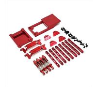 QOAKSDY RC Car Upgrade Parts For MN MN168 For MN78 Model 1/12 Remote Control Vehicle rc Car Parts Metal Upgrade Vulnerability Kit Modification Accessories(Red)