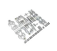 QOAKSDY RC Car Upgrade Parts For SCY rc cars 16101 16102Pro 16103 Upgrade Metal Parts Accessories Suspension Arm Wheel Seat Steering Cup Set Modified(Silver)