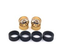 QOAKSDY RC Car Upgrade Parts For WLtoys 1/28 284131 K969 K979 K989 K999 P929 P939 For Iw04m For MINI-Q For MIMI-Z rc cars Parts Metal Upgraded 24mm Racing Wheels(Yellow)