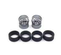 QOAKSDY RC Car Upgrade Parts For WLtoys 1/28 284131 K969 K979 K989 K999 P929 P939 For Iw04m For MINI-Q For MIMI-Z rc cars Parts Metal Upgraded 24mm Racing Wheels(Gray)