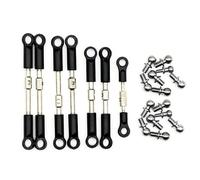 QOAKSDY RC Car Upgrade Parts For Wltoys 144001 144002 144010 124016 124017 124018 124019 RC Parts Tie Rod Linkage Servo Link Steering Cup Set Replacement(C)
