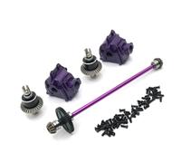 QOAKSDY RC Car Upgrade Parts For Wltoys 144010 144001 144002 rc Car Upgrade Parts Metal Center Drive Shaft Assembly Gearbox Differential Kit(Purple)