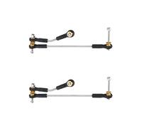 QOAKSDY RC Car Upgrade Parts For WPL C14 C24 C34 B1 B14 B24 B16 B36 1/16 RC Steering Link Servo Rod Linkage Upgrades Parts Spare Accessories
