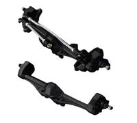 QOAKSDY RC Complete Axle For Axial For Capra 1/10 rc Car Part Aluminum Alloy Front Rear Axle RC Upgrade Accessories(Black)