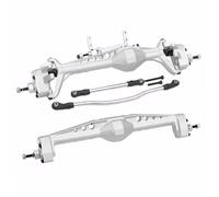 QOAKSDY RC Complete Axle For Axial For Capra For UTB10 1.9 For UTB 1/10 RC Crawler Car Metal Front Rear Axle rc Modified Pieces Upgrade Accessories(Silver,1 set)
