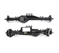QOAKSDY RC Complete Axle For Axial For RBX10 For Ryft 1/10 RC Crawler Car Upgrade Parts Accessories Metal Front And Rear Axle(Black,1 set)