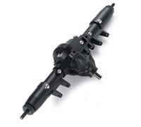 QOAKSDY RC Complete Axle For Axial For SCX10 Aluminium Alloy Front/Middle/Rear With Servo Mount 1/10 RC Crawler Car Truck Upgrade Parts(Rear Axle)