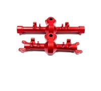 QOAKSDY RC Complete Axle For AXIAL For SCX24 1/24 RC Upgrade Parts Accessories Aluminum Alloy Front And Rear Axle Housings rc Car Modification(Red)