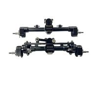 QOAKSDY RC Complete Axle For Axial For SCX24 For Gladiator For Jlu C10 1/24 RC Crawler Truck Car Metal Front And Rear Axle(Black)