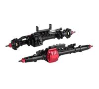 QOAKSDY RC Complete Axle For Axial For WRAITH 90018 90020 90045 RR10 90048 90053 Metal rc Car Front/Rear Axle 1/10 RC Rock Crawler Upgrade Parts(Black,1Set)