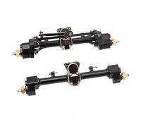 QOAKSDY RC Complete Axle For Axial SCX24 For Gladiator For JLU For C10 Brass color Complete Front And Rear Portal Axle Set For 1/24 RC Crawler Car
