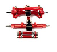QOAKSDY RC Complete Axle For ECX For Barrage Aluminum Alloy Protector Front Rear Axle Rc For 1/24 Parts(Red)