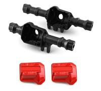 QOAKSDY RC Complete Axle For Traxxas TRX4 Metal Front And Rear Axle Housing With Differential Cover 1/10 RC Crawler Car Upgrade Parts(Black)