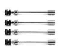 QOAKSDY RC Drive Shaft For TRAXXAS For E-Revo 2.0 86086-4 1/10 rc Car Upgrade Accessories 4PCS Steel Drive Shaft CVD Driveshaft With Splined Wheel(Silver Black)