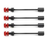 QOAKSDY RC Drive Shaft For TRAXXAS For E-Revo 2.0 86086-4 1/10 rc Car Upgrade Accessories 4PCS Steel Drive Shaft CVD Driveshaft With Splined Wheel(Blackm Red)