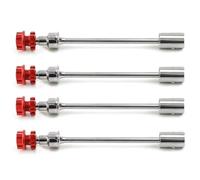QOAKSDY RC Drive Shaft For TRAXXAS For E-Revo 2.0 86086-4 1/10 rc Car Upgrade Accessories 4PCS Steel Drive Shaft CVD Driveshaft With Splined Wheel(Silver Red)