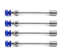 QOAKSDY RC Drive Shaft For TRAXXAS For E-Revo 2.0 86086-4 1/10 rc Car Upgrade Accessories 4PCS Steel Drive Shaft CVD Driveshaft With Splined Wheel(Silver Blue)