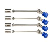 QOAKSDY RC Drive Shaft For Traxxas For MAXX For WideMaxx 1/10 rc Car Upgrade Parts 4pcs Steel Extended Drive Shaft CVD With Splined Wheel Hex(Silver Blue)