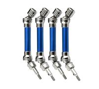 QOAKSDY RC Repair Parts Compatible With Arrma For Typhon For SENTON For Granite For VORTEKS For Rock V2 3S For BLX 1/10 rc cars Parts Metal Front Rear Drive Shaft(Blue)