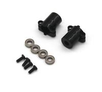 QOAKSDY RC Repair Parts Compatible With FMS For Fire For Horse For EAZYRC For Thunder For Storm 1/18 Remote Control Car Metal Upgrade Parts Rear Wheel For Seat(Black)