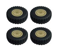 QOAKSDY RC Repair Parts Compatible With LDRC LD-P06 For Unimog 1/12 RC Truck Car Spare Parts Upgrade Accessories 4Pcs Wheel Tire Tyre