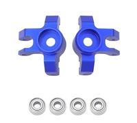 QOAKSDY RC Repair Parts Compatible With LOSI For Mini For LMT For Brushed For Monster Truck Aluminum C Hub Front Steering Cup With Enlarged Bearing 1/18 RC Car(Blue,Steering Cup)
