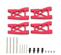 QOAKSDY RC Repair Parts Compatible With TRAX4 For LaTx For Teton For Desert For Prerunner For SST 1/18 rc cars Replaces Part 4-Pack Front Rear Suspension Arms(Red)