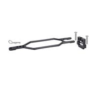 QOAKSDY RC Repair Parts Compatible With Traxxas BL-2S For Slash 4x4 4WD Upgrade Parts CNC Aluminum Hold Down Battery Kit Extended For Capacity(Black)