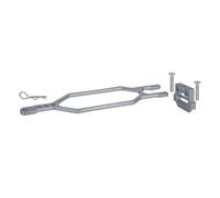 QOAKSDY RC Repair Parts Compatible With Traxxas BL-2S For Slash 4x4 4WD Upgrade Parts CNC Aluminum Hold Down Battery Kit Extended For Capacity(Gray)