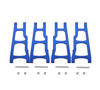 QOAKSDY RC Repair Parts Compatible With Traxxas For Slash 4x4 For Rustler For Stampede XO-1 Upgrade Parts 1/10 RC Car 4Pcs Front Rear Lower Suspension Arms(Blue)