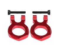 QOAKSDY RC Repair Parts Compatible With TRX4 For SCX10 For Wrangler For Gladiator For Element For Enduro TF2 2Pcs Tow Hook Winch Bumper D-ring 1:10 rc cars Crawler(Red)