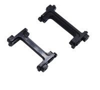 QOAKSDY RC Repair Parts Compatible With TRX4-M 1/18 RC Crawler Car Upgrade Parts Metal Front Rear Bumper Servo Mounts Bumper Protective Stand(Black)