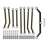 QOAKSDY RC Repair Parts Compatible With TRX4M For Bronco For Defender 1/18 rc cars Upgrade Parts High Clearance For Chassis Links Steering Linkage Adds Weight(Chassis and Steering)