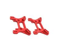 QOAKSDY RC Repair Parts Compatible With Wltoys 104072 1/10 RC Car Upgrades Parts Replacement Accessories 2pcs Metal Front And Rear Shock Tower(Red)