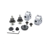 QOAKSDY RC Repair Parts Compatible With WLtoys 124007 124017 124019 144001 144010 144002 For RIaarIo XDKJ-001 XDKJ-006 AM-X12 1/14 1/12 rc cars Metal Assembly Set(Silver)
