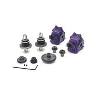 QOAKSDY RC Repair Parts Compatible With WLtoys 124007 124017 124019 144001 144010 144002 For RIaarIo XDKJ-001 XDKJ-006 AM-X12 1/14 1/12 rc cars Metal Assembly Set(Purple)