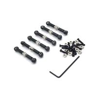 QOAKSDY RC Repair Parts Compatible With Wltoys 184011 A949 A959 A969 A979 K929 1/18 rc cars Upgrade Parts Metal Linkage Pull Rod Front Rear Servo Link Tie Rod(Black)