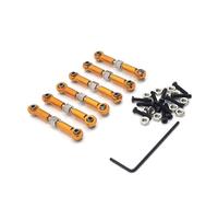 QOAKSDY RC Repair Parts Compatible With Wltoys 184011 A949 A959 A969 A979 K929 1/18 rc cars Upgrade Parts Metal Linkage Pull Rod Front Rear Servo Link Tie Rod(Yellow)