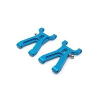 QOAKSDY RC Repair Parts Compatible With WLtoys A949 A959 A969 A979 K929 1/18 RC Car Parts Metal Upgrade Front Rear For Swing Arm Base C Steering Cup With Bearing(Blue,Front Arm)