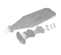 QOAKSDY RC Repair Parts For Arrma For Kraton For EXB 1/8 rc cars Upgrade Parts 3pcs Steel For Chassis Armor Protection Protector Skid Plate