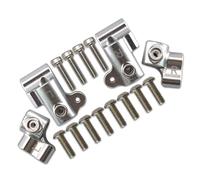 QOAKSDY RC Repair Parts For ARRMA For OUTCAST For NOTORIOUS 6S For BLX 1/8 rc cars Metal Front Rear Body Post Mount Shell Column Fixed For Seat Bracket(Silver)