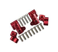 QOAKSDY RC Repair Parts For ARRMA For OUTCAST For NOTORIOUS 6S For BLX 1/8 rc cars Metal Front Rear Body Post Mount Shell Column Fixed For Seat Bracket(Red)