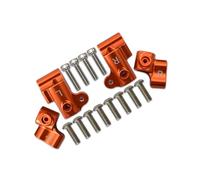 QOAKSDY RC Repair Parts For ARRMA For OUTCAST For NOTORIOUS 6S For BLX 1/8 rc cars Metal Front Rear Body Post Mount Shell Column Fixed For Seat Bracket(Orange)