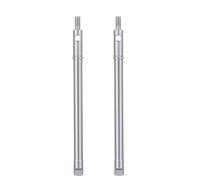 QOAKSDY RC Repair Parts For Axial For SCX24 For Gladiator For Bronco 2Pcs Steel CVD Driveshaft Front Rear Axle Set For 1/24 RC Crawler Car(Rear)