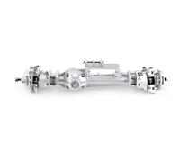 QOAKSDY RC Repair Parts For Axial RBX10 For Ryft 1/10 RC Crawler Car Upgrade Parts Accessories Metal Front And Rear Axle(Silver,Front)