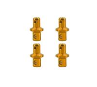 QOAKSDY RC Repair Parts For Axial SCX10 PRO 1/10 rc cars Accessories Upgrade Parts Metal Magnetic Stealth Invisible Body Post Mount Contact(Yellow)