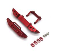 QOAKSDY RC Repair Parts For FMS For Fire For Horse For EAZYRC For Thunder For Storm 1/18 Remote Control Car Metal Parts Front And Rear Bumpers(Red)