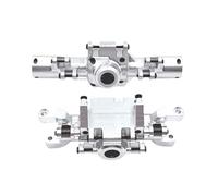 QOAKSDY RC Repair Parts For HuangBo ZP1001 ZP1002 ZP1003 ZP1004 1/10 rc cars Parts Metal Upgrading CNC Process Front And Rear Axle Housing(Silver)